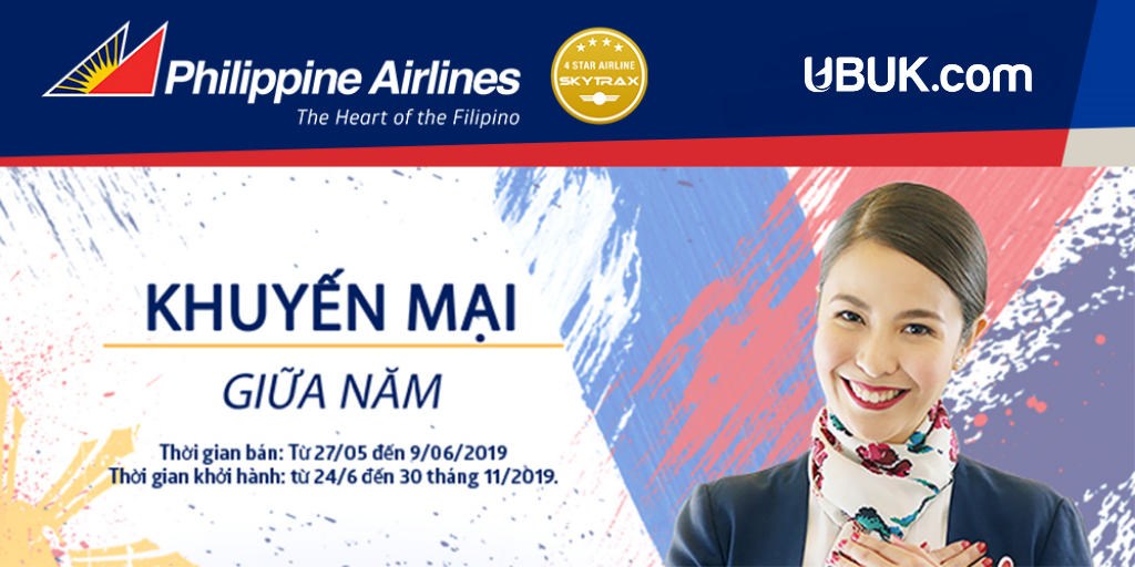 KHUYẾN MẠI GIỮA NĂM CỦA PHILIPPINES AIRLINES