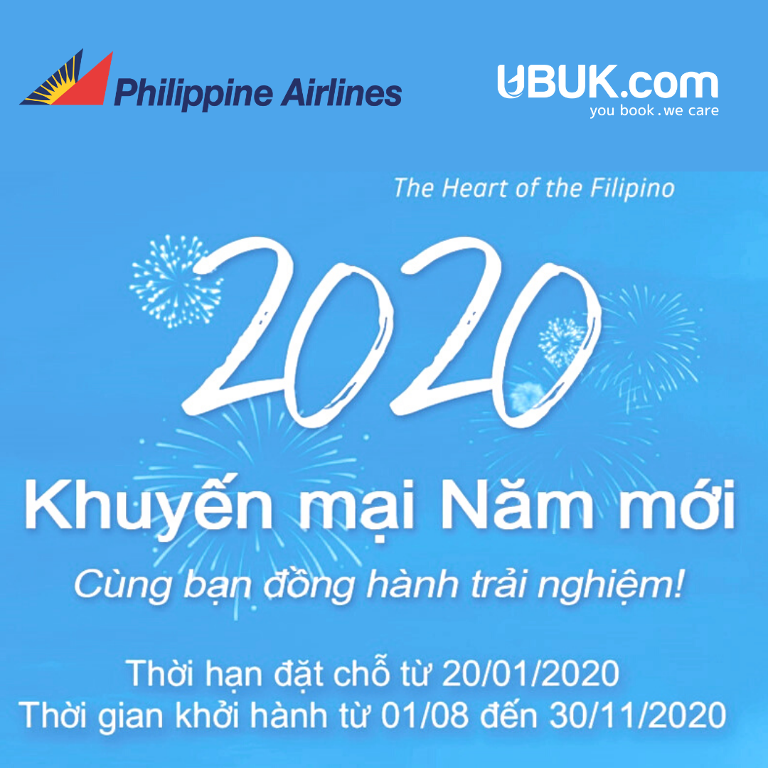 KHUYẾN MẠI NĂM MỚI 2020 TỪ PHILIPPINE AIRLINES