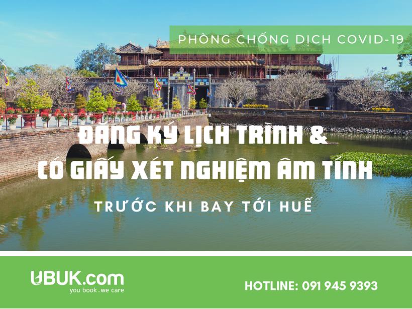 HÀNH KHÁCH TỪ VÙNG DỊCH ĐẾN SÂN BAY PHÚ BÀI, HUẾ PHẢI ĐĂNG KÝ TRƯỚC LỊCH TRÌNH VÀ CÓ GIẤY XÉT NGHIỆM ÂM TÍNH COVID-19