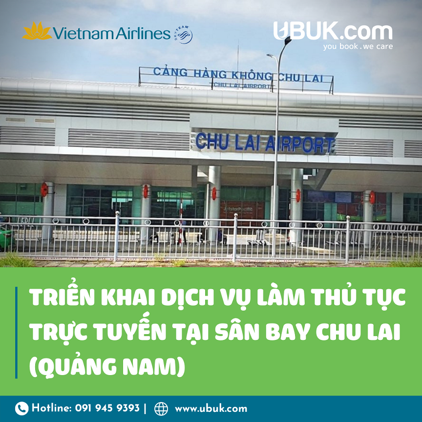 VIETNAM AIRLINES TRIỂN KHAI DỊCH VỤ LÀM THỦ TỤC TRỰC TUYẾN TẠI SÂN BAY CHU LAI (QUẢNG NAM)