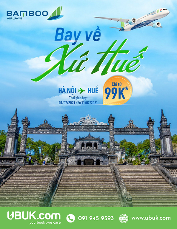 CHÀO THÁNG 7 - BAY VỀ HUẾ MỘNG MƠ CÙNG BAMBOO AIRWAYS