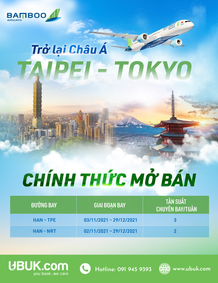 CÙNG TRỞ LẠI CHÂU Á VỚI BAMBOO AIRWAYS