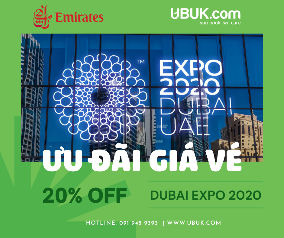 EMIRATES ƯU ĐÃI 20% GIÁ VÉ - HƯỚNG TỚI SỰ KIÊN DUBAI EXPO 2020