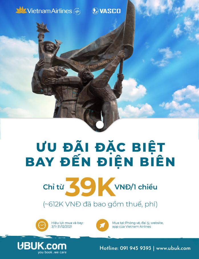 ƯU ĐÃI ĐẶC BIỆT TỪ VIETNAM AIRLINES - TRỞ VỀ THĂM MẢNH ĐẤT ĐIỆN BIÊN HÀO HÙNG