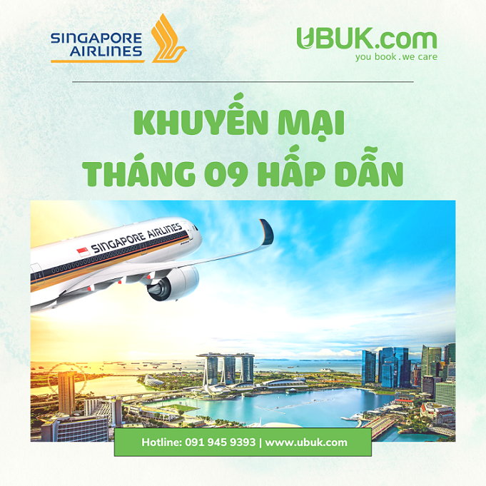 SINGAPORE AIRLINES: Khuyến mại tháng 9/2022 - EARLY BIRD PROMOTION