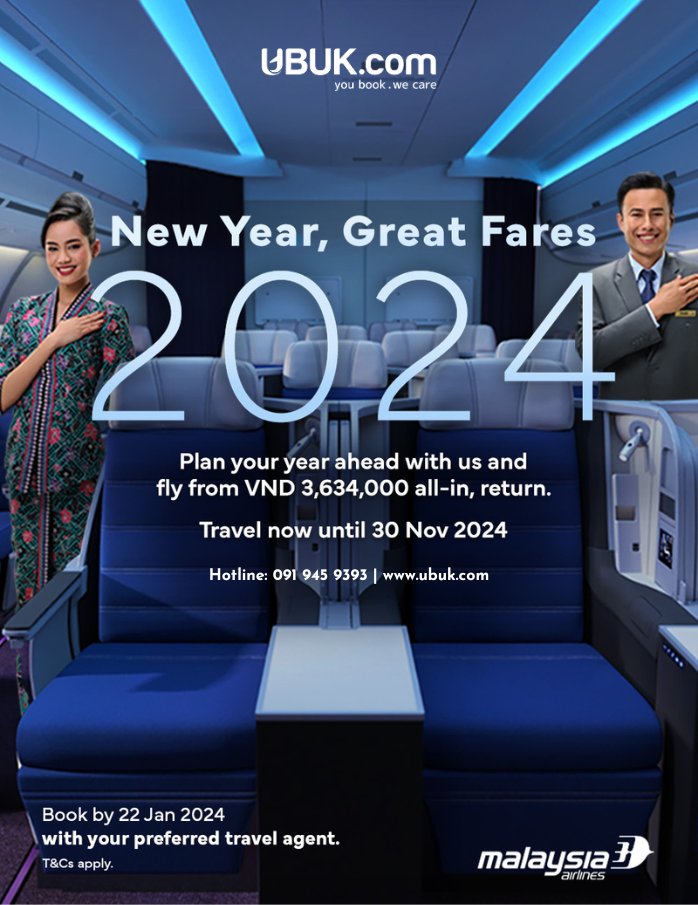 MALAYSIA AIRLINES NEW YEAR 2024 SALE!!